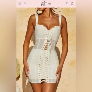 Oh Polly Nalda Lace Corset Dress